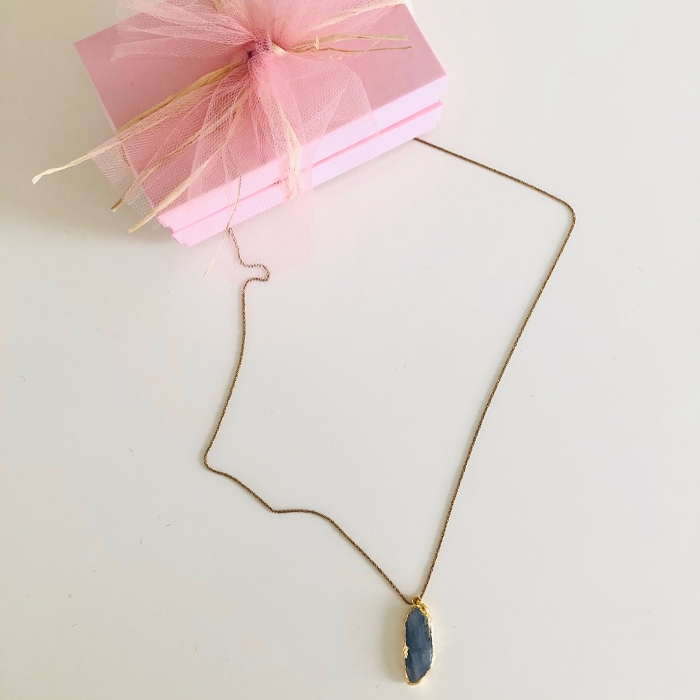 Blue Agate Necklace